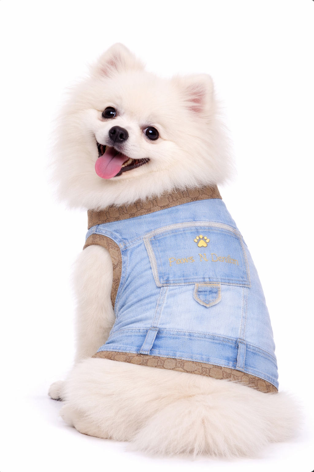 PawGucci Denim Dog Vest