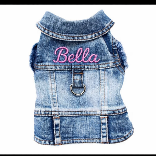 Classic Denim Dog Vest (customized)